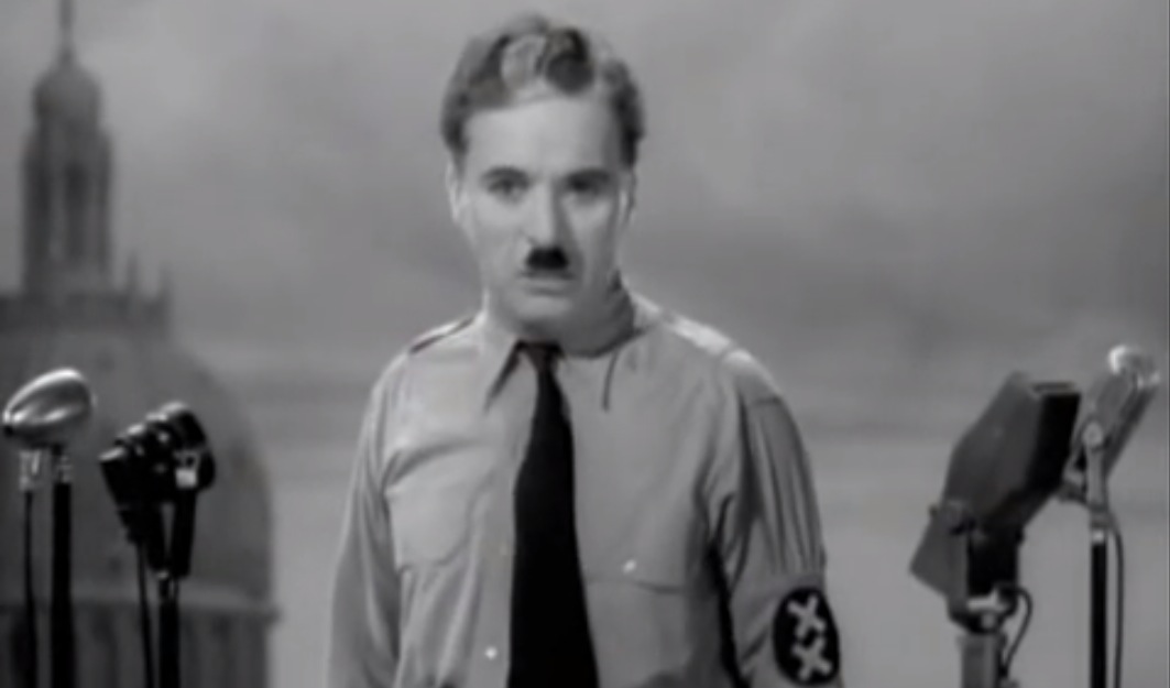 Charlie Chaplin, talen fra “The Great Dictator” (1940)