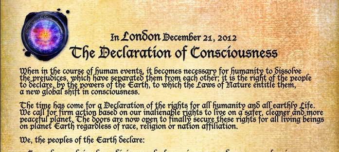 the 2012 Cambridge Declaration of Consciousness