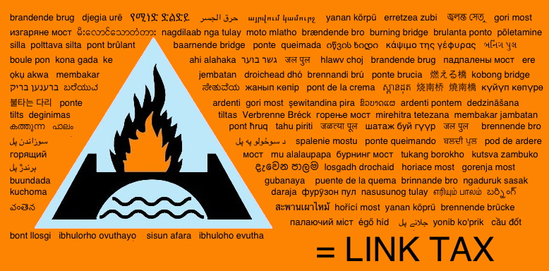 At brænde broerne: Link tax, Linkskat, Linkbetaling, Linkafgift